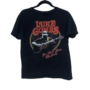 Luke Combs‎ Mens Black Beer Never Broke My Heart Tour 2018 T-Shirt Size Small